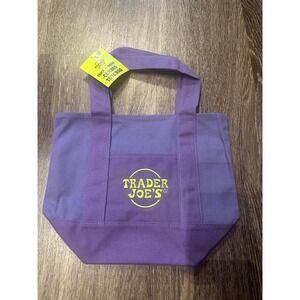 Trader‎ Joe's Purple Trick or Treat Canvas Tote Bag Halloween